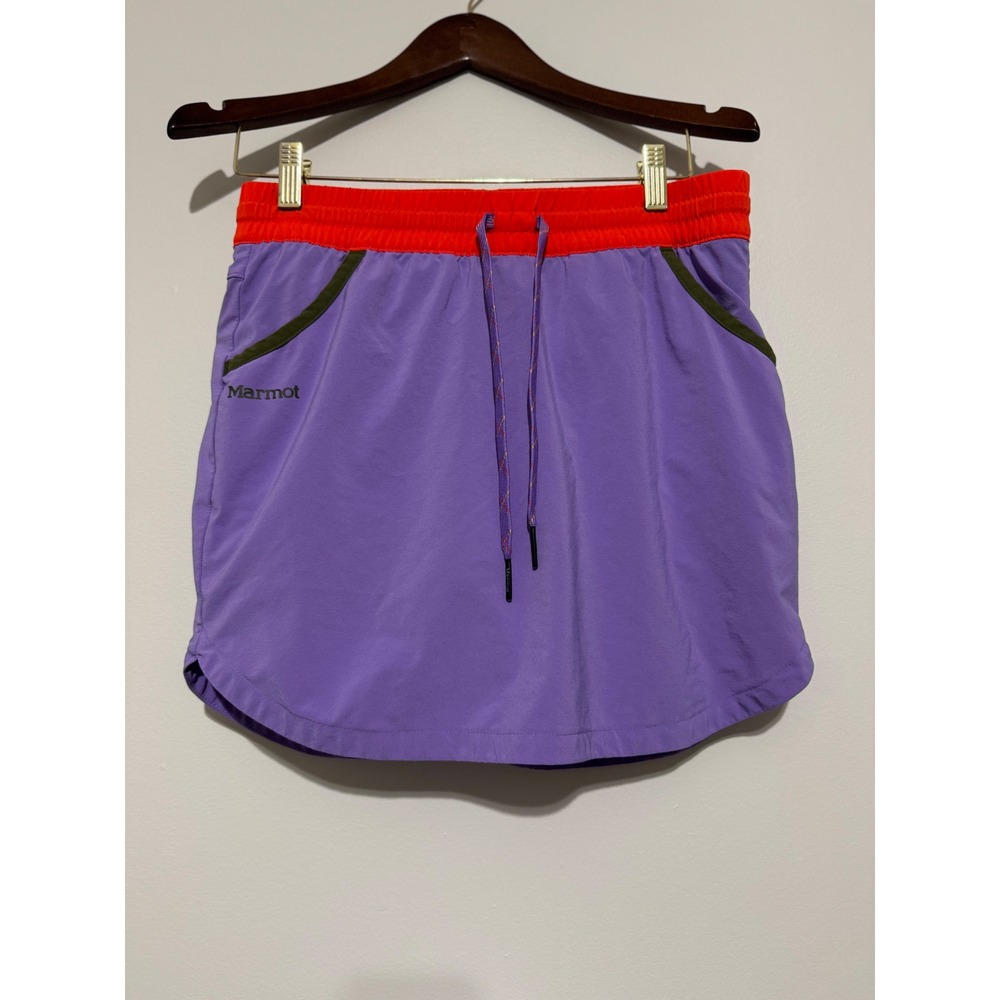 Marmot Womens Purple Orange Colorblock Active Hiking Skort Size Small M12638